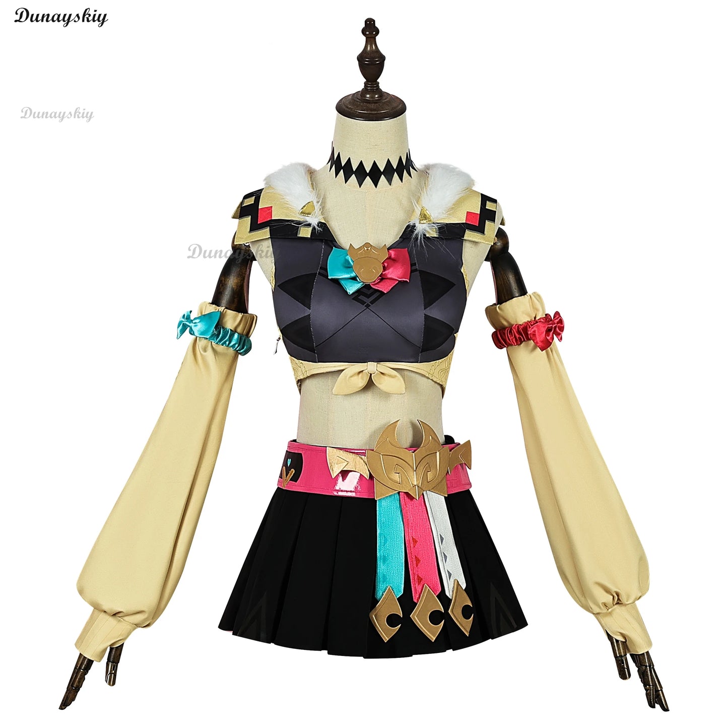 Genshin Impact Varesa Cosplay Costume Wig Skirt Headwear Tail Natlan Collective of Plenty Halloween Party for Women Girls Props