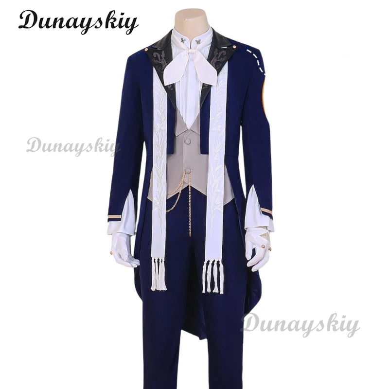 Love and Deepspace Rafayel Cosplay Costume Wig Sea Demon Lament Uniform Halloween Carnival Party Christmas Customized