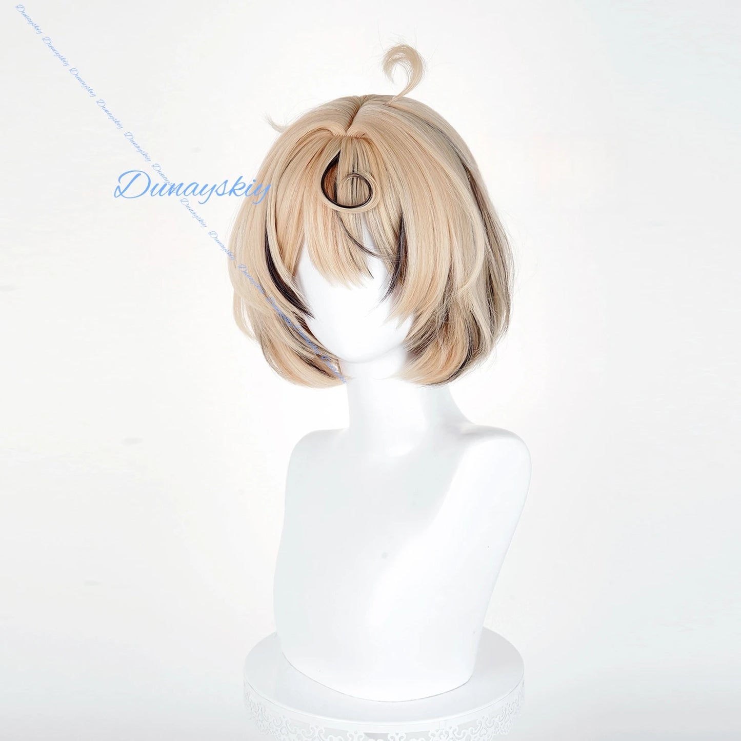 Zenless Zone Zero Yidhari Cosplay Wig Blond Short Hair Spook Shack Halloween Party for Women Girls Carnival Props