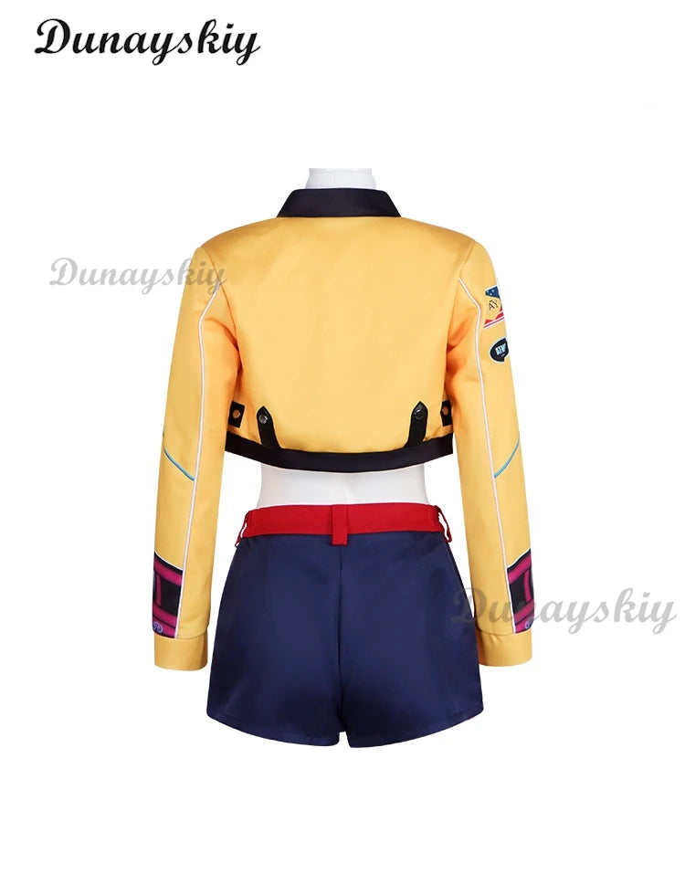 K-Pop Rumi Demon Hunters Stage Cosplay Costume Wig Coat Short Halloween Girl Group Idol Roleplay Outfit Women Sexy