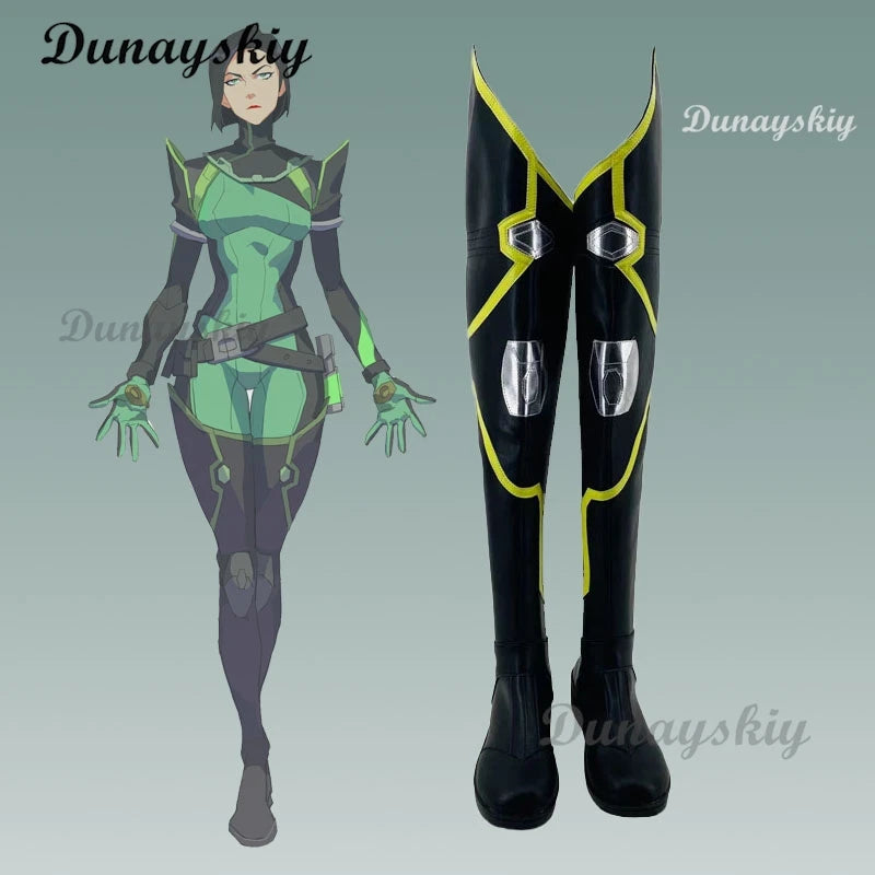 Viper Venomous Snake Cosplay Costume Game VALORANT 3D Mask Printed Shoes Tight Fitting Clothing Anime Halloween Party Customized