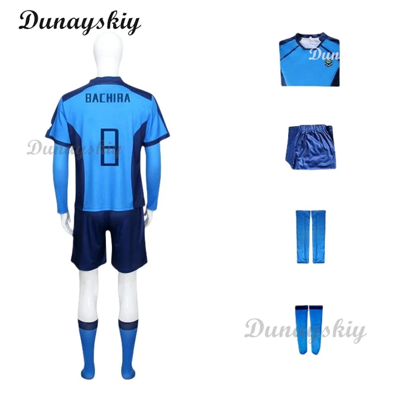 Japan Anime Blue Itoshi Sae Cosplay Costumes Shidou Ryuusei Sports Jersey Oliver Aiku Soccer Lock Jersey Football White Suit