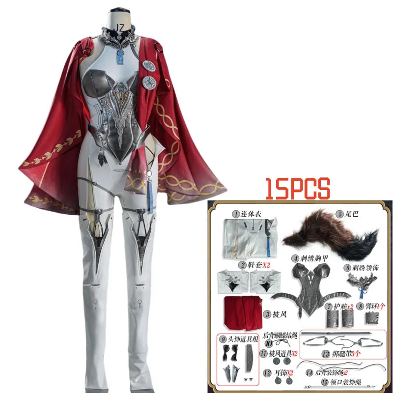 Wuthering Waves Lupa Women Cosplay Costume Wig Prop Cos Game Party Uniform Hallowen Play Role Clothes Clothing Shoes