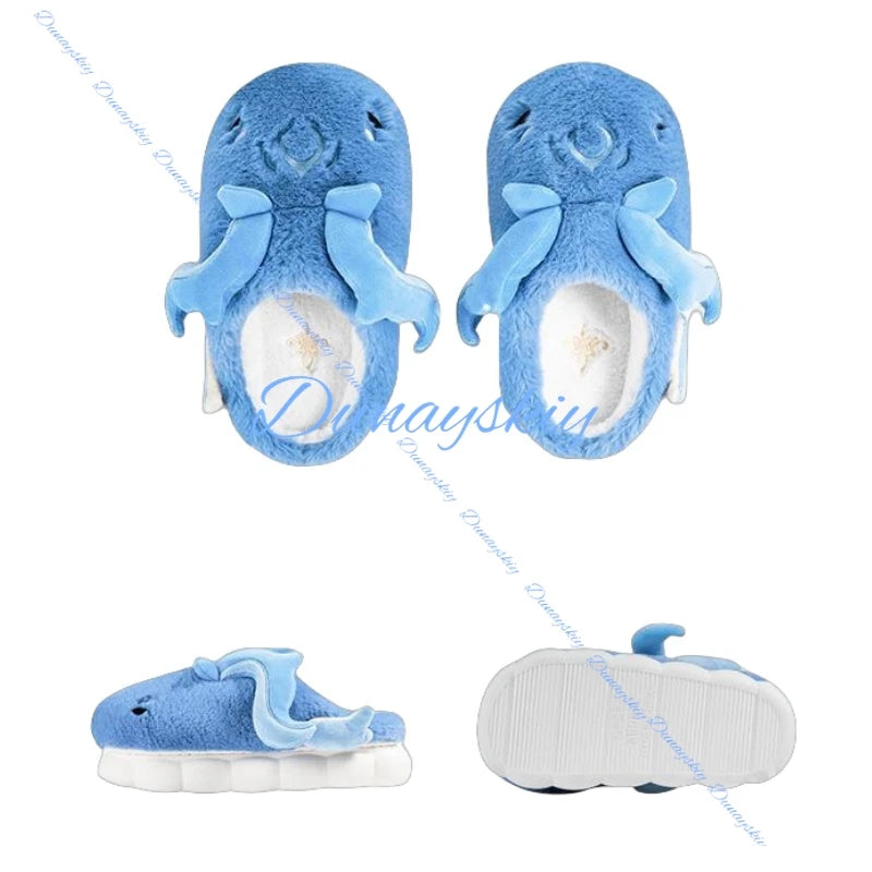 Neuvillette Cosplay Prop Shoe Slippers Genshin Impact Shoes Neuvillette Theme Impression Series House Slippers Cosplay Gifts