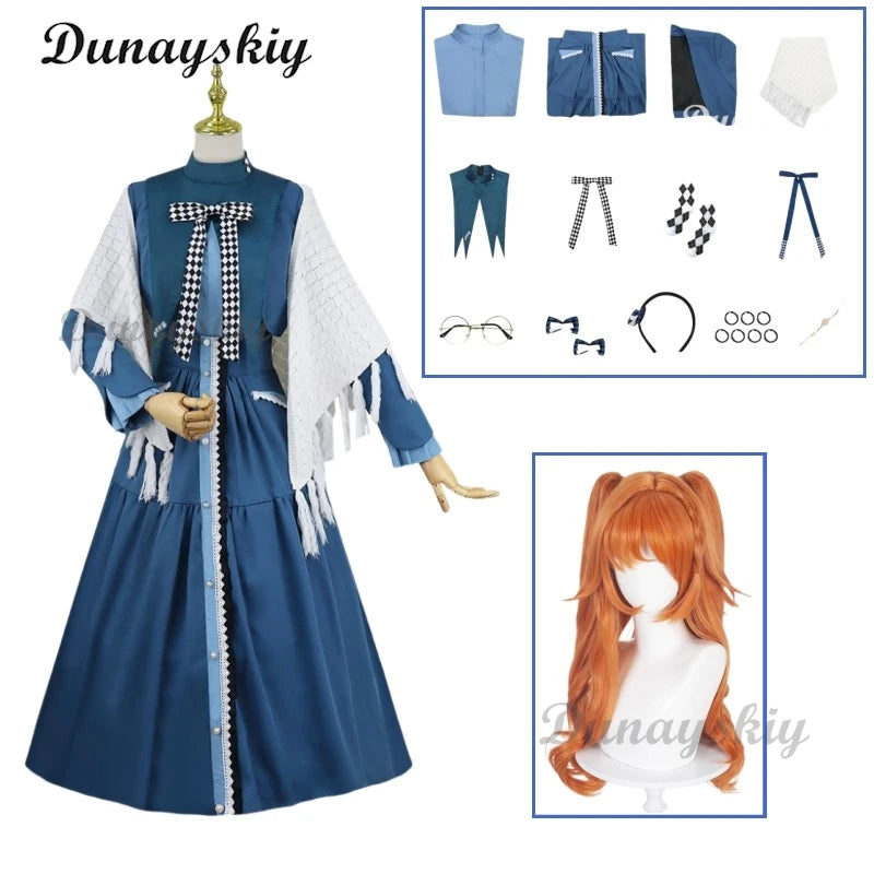 Reverse:1999 Sonetto Women 1st Anniversary Daily Cosplay Costume Cos Game Anime Party Uniform Hallowen Play Role Clothes