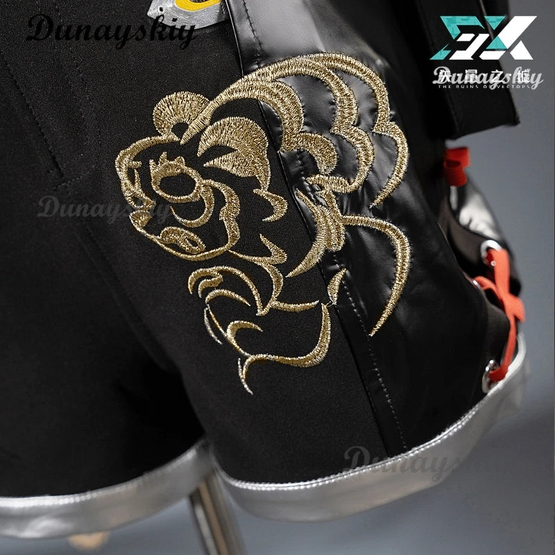 Zenless Zone Zero Ju Fufu Jacket Shorts Cosplay Costume Wig Uniform Yunkui Summit Halloween Party for Women Girls Carnival Props