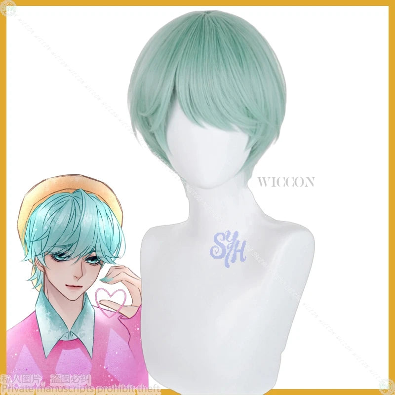 Baby Saja Boys Cosplay Costume Wig Anime Movie Kpop Demon Jirai Kei Boy Pink Retro Wool Knitted 코스프레 Kawaii Cute Lovely Sweater
