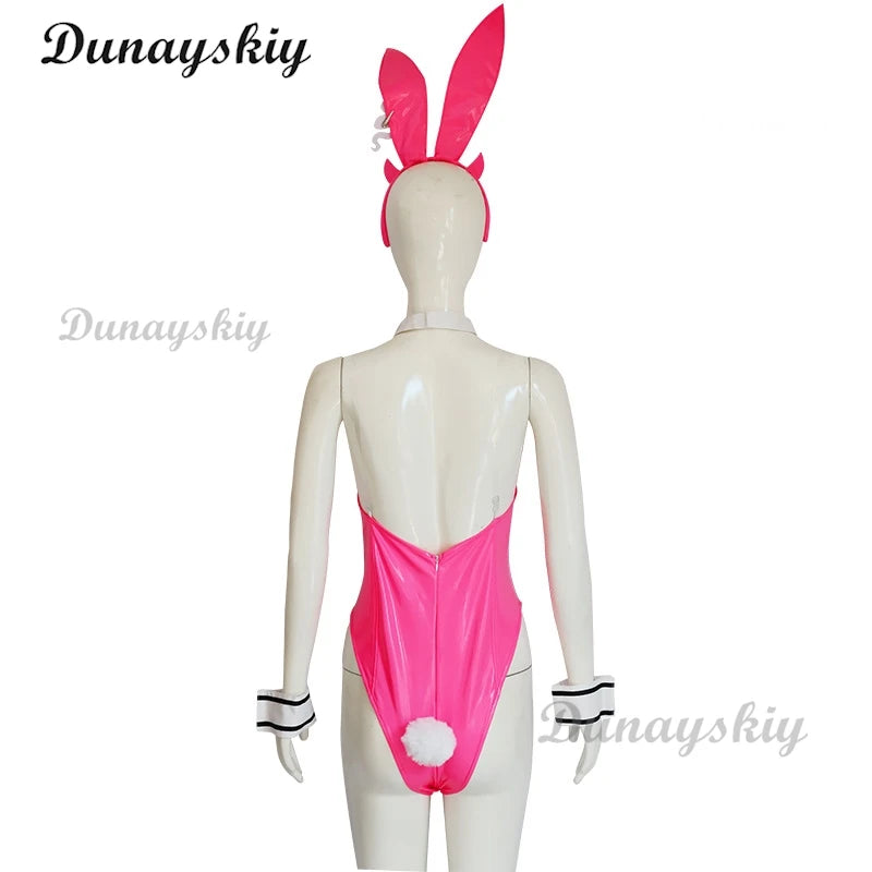 Alice Sexy Bunny Girl Tights Jumpsuits Cosplay Costume Wig NIKKE Goddess of Victory Women Girl Bunny Suit Pink Black White