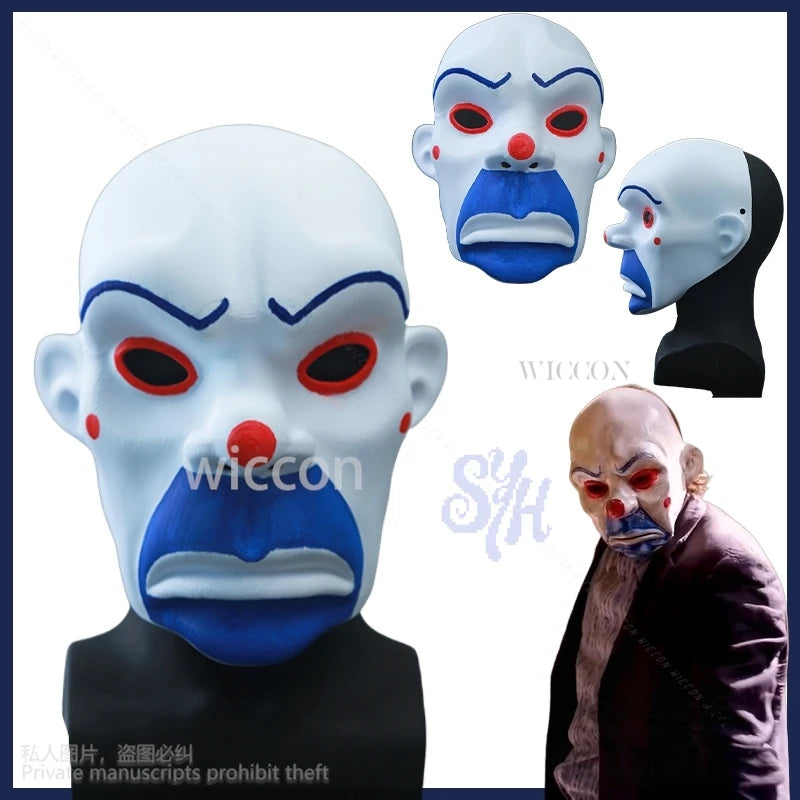 Joker 3D Polylactic Acid Horror Mask Anime Movie Bank Knight Cosplay Props Masquerade Halloween Christmas Party Gifts Customized