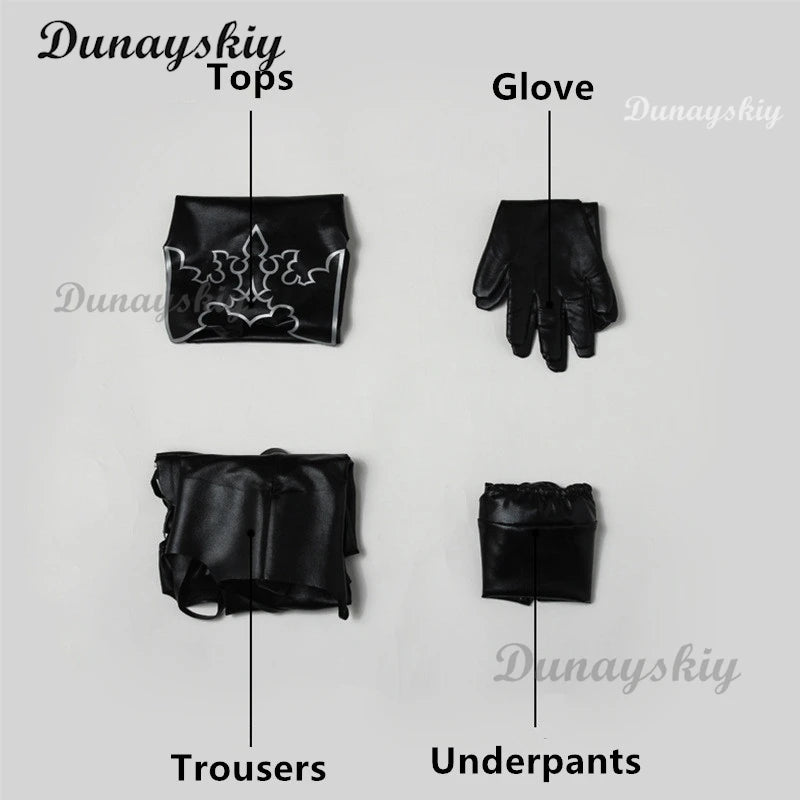 Game Cosplay NieR:Automata 2B Bodysuit YoRHa No. 2 Type B Costume Women Halloween MOD Costume NieR Automata