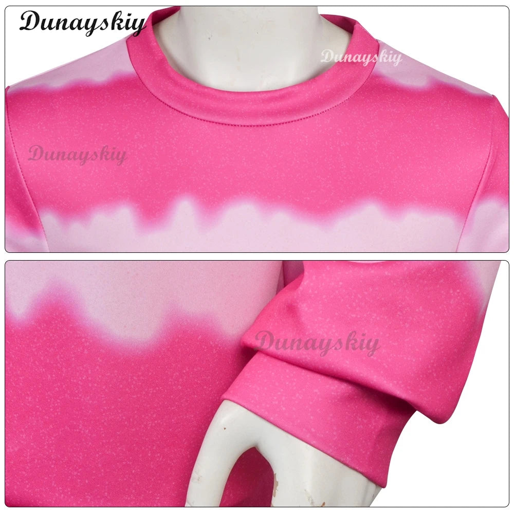 KPOP Huntrix Saja Boys Baby Cosplay Costume Wig Hat Pink Hoodie Y2K costume Halloween Disguise for Adult Outfit