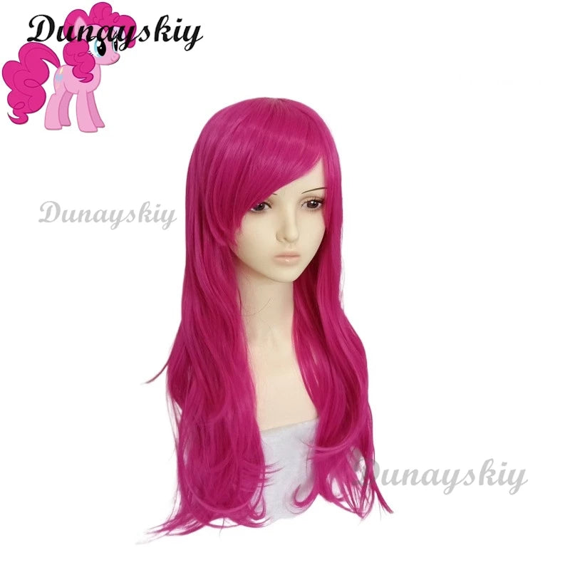 My Little Anime Rainbow Applejack  Pinkie Pie Dash Multi Color Synthetic Hair Pony Cosplay Wigs Heat Resistance Fiber Wigs