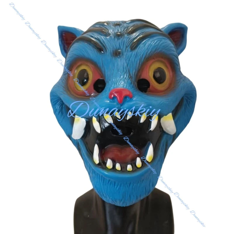 K-POP Demon Carnival Mask: Tiger Derpy Horror Mask for Halloween, Unisex & Kids Movie Cosplay