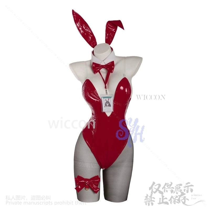 Azur Lane Cosplay IJN Taihō Game Anime Costume Wig Red Sexy Bikini Bunny Girls Summer Swimwear Y2k Rabbit Headband Halloween