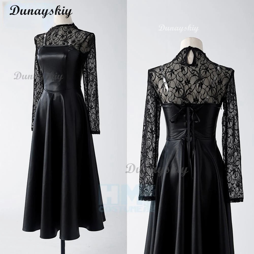 Osaragi Cosplay Anime Sakamoto Days the Order Member Ms. Osaragi Black PU Dress Roleplay Girls Outfit Halloween Party Customized