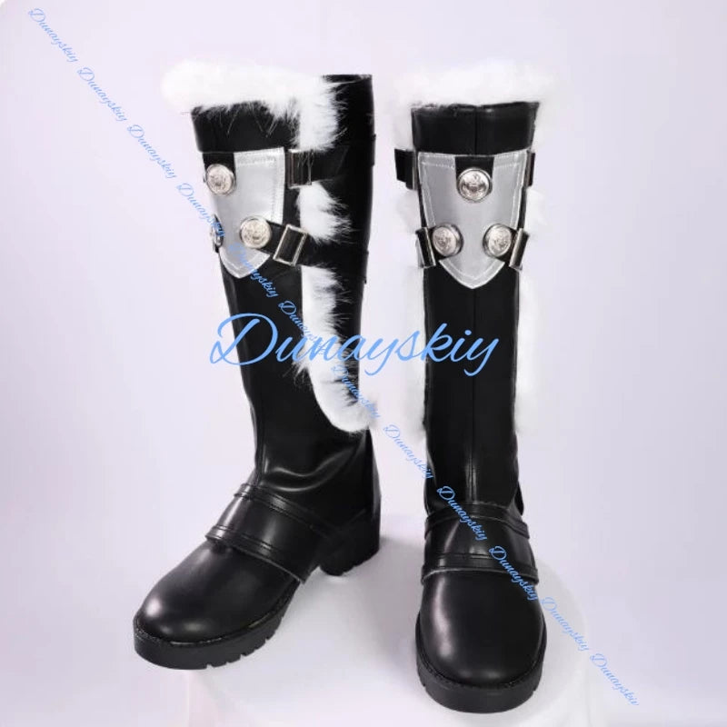 Wuthering Waves Qiuyuan Cosplay Costume Wig Shoes Uniform Headwear Game Outfit Halloween Party Women Men Carnival Cos Props