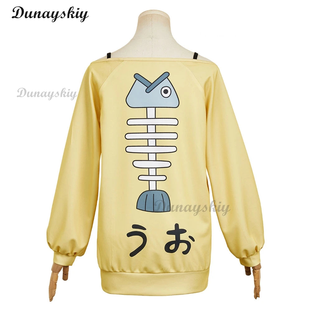 Momo Ayase Hoodie Jacket Cosplay Anime Dandadan Fantasia Costume Adult Hooded Coat Outfits Halloween Carnival Party Suit