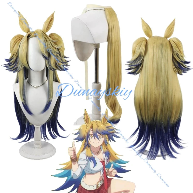 Umamusume Pretty Derby Obey Your Master Cosplay Wig 2-color Synthetic Hair Ears and Tail Women Anime Halloween Party Accessories