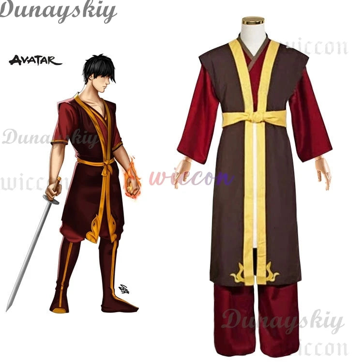Anime Avatar The Last Airbender Katara Mai Zuko Azula Aang Korra Cosplay Costume Adult Men Women Halloween Party Cosplay Suit