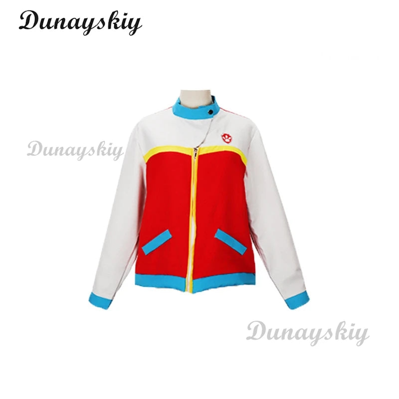 Captain Ryder Cosplay Costume Vest Kids Boys Marshall Chase Carnival Halloween Birthday Waistcoat Party Fancy Suit Customized