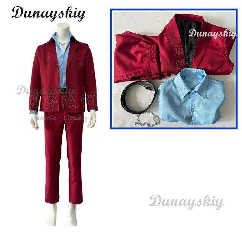 Game Kasuga Ichiban Cosplay Costume Wig Black Adult Leather Shoes Dailywear Cosplay Shoes Boots Halloween Christmas