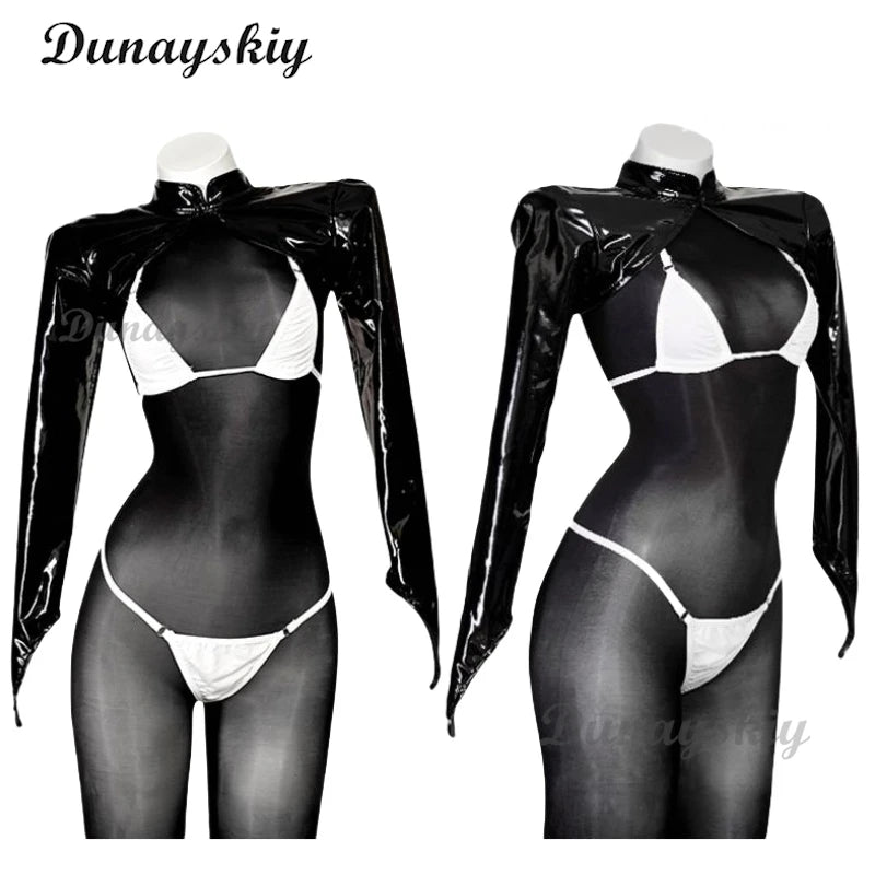 NIKKE Blanc Sexy Cosplay Jumpsuit Game The Goddess of Victory Net Costume White Bunny Girl Uniform Bikini Set Leather lingerie