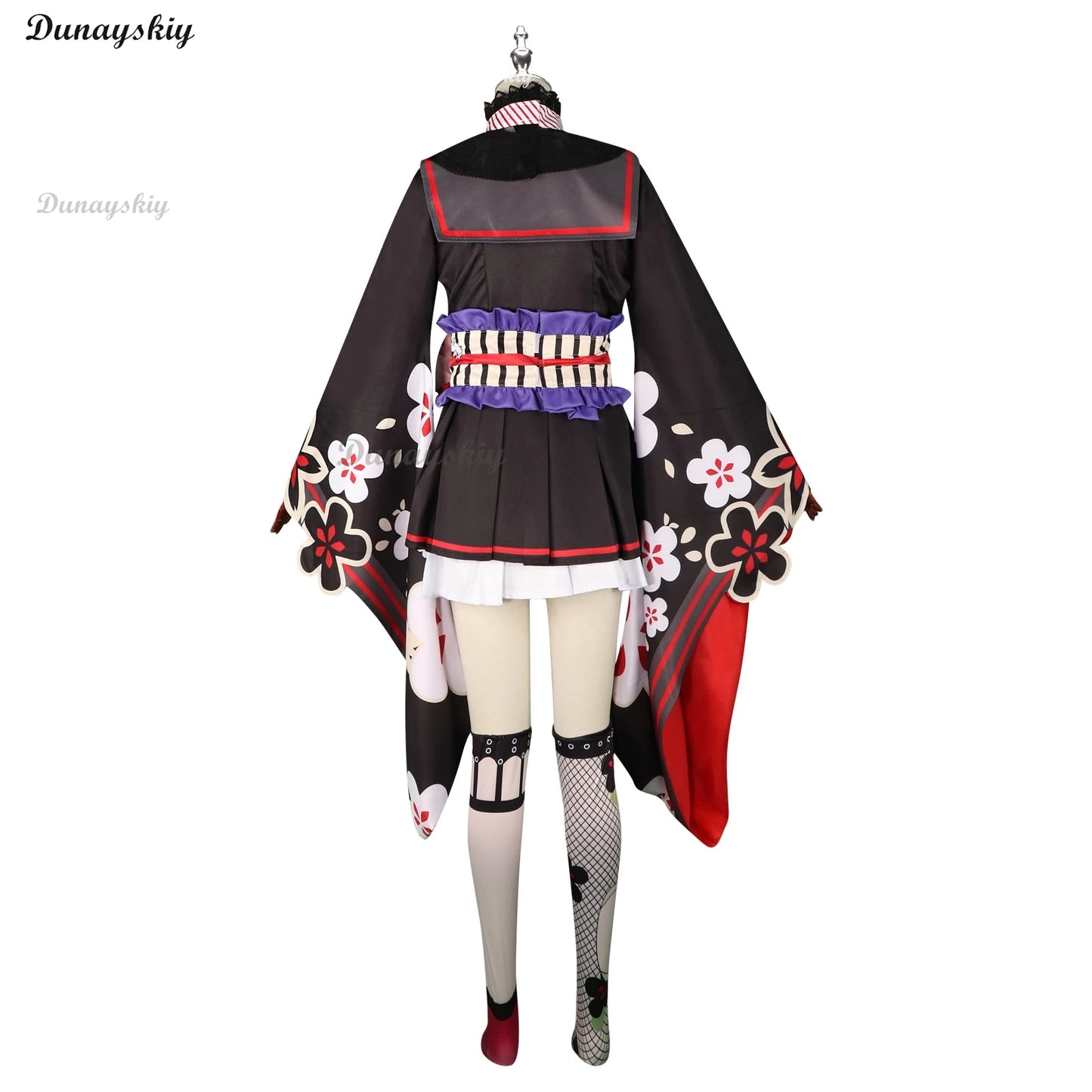 Anime Game Blue Archive Kosaka Wakamo Cosplay Costume Wig Japanese Kimono Lolita Dress Mask Woman Sexy Lovely Halloween Suit