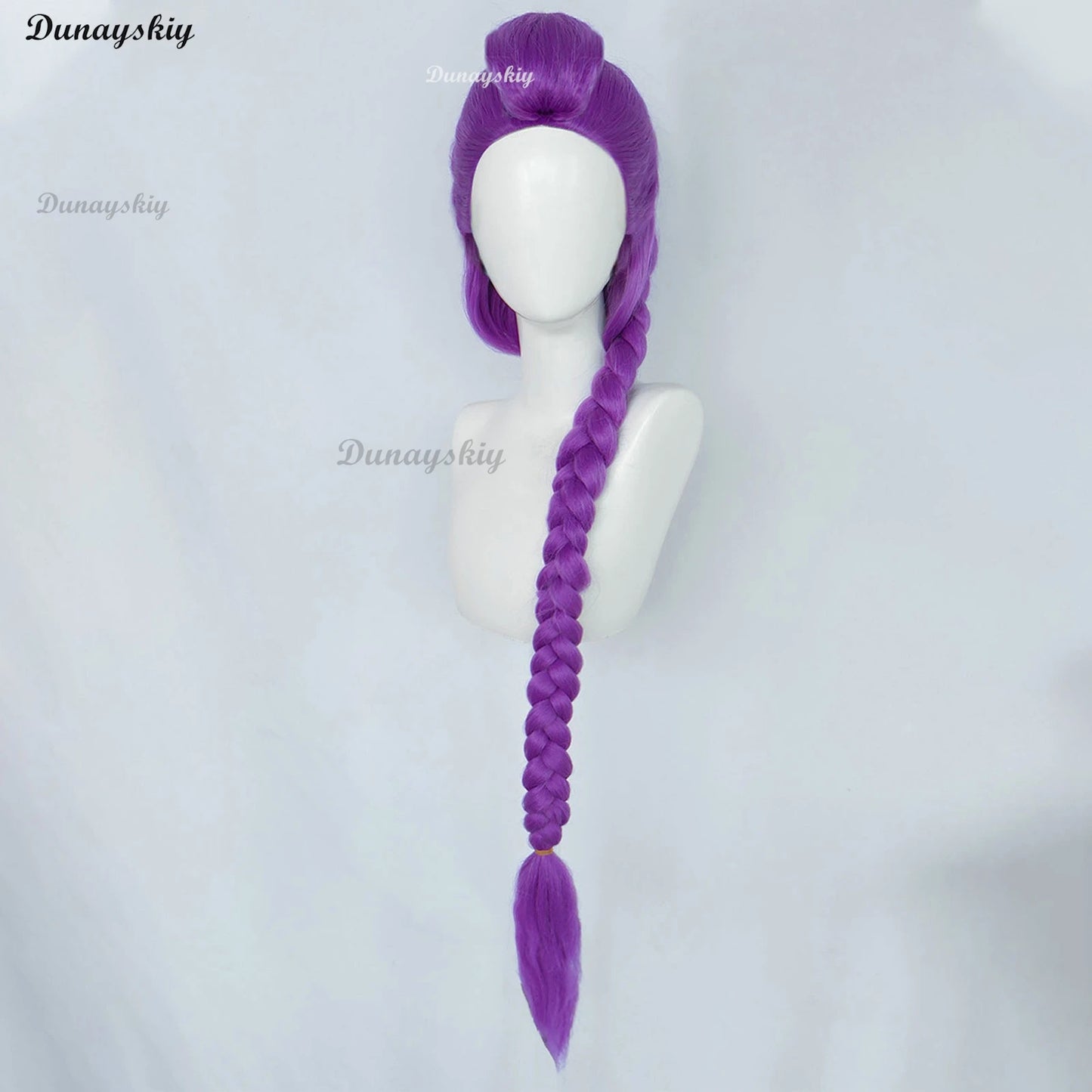 KPop Demon Hunters Rumi Cosplay Wig Pre Braided Purple Wig Anime Heat Resistant Synthetic Wigs for Halloween Carnival Costume