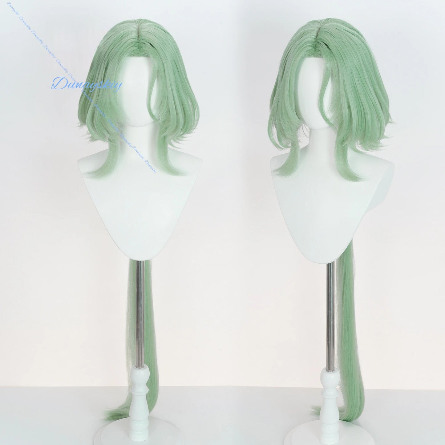 Zenless Zone Zero Isolde Cosplay Wig Green Long Hair Heat Resistant Fiber Hair Halloween Party for Women Men Free Wig Cap Props