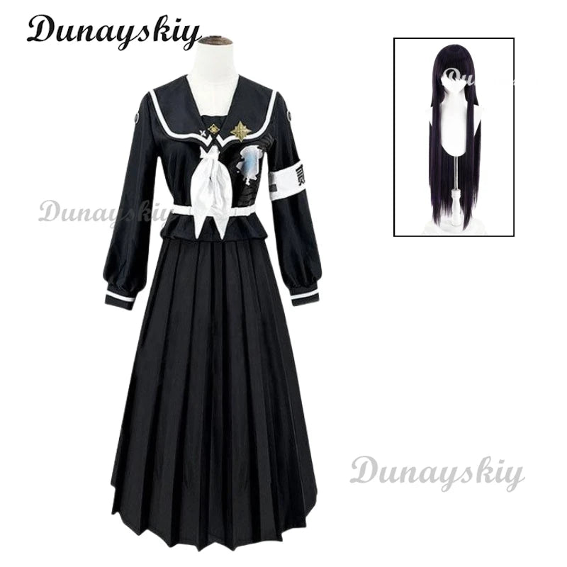 Anime Hundred Line Sizuhara Hiruko Cosplay Fantasia Costume Disguise for Women Dress Uniform Outfits Halloween Carnival Suit