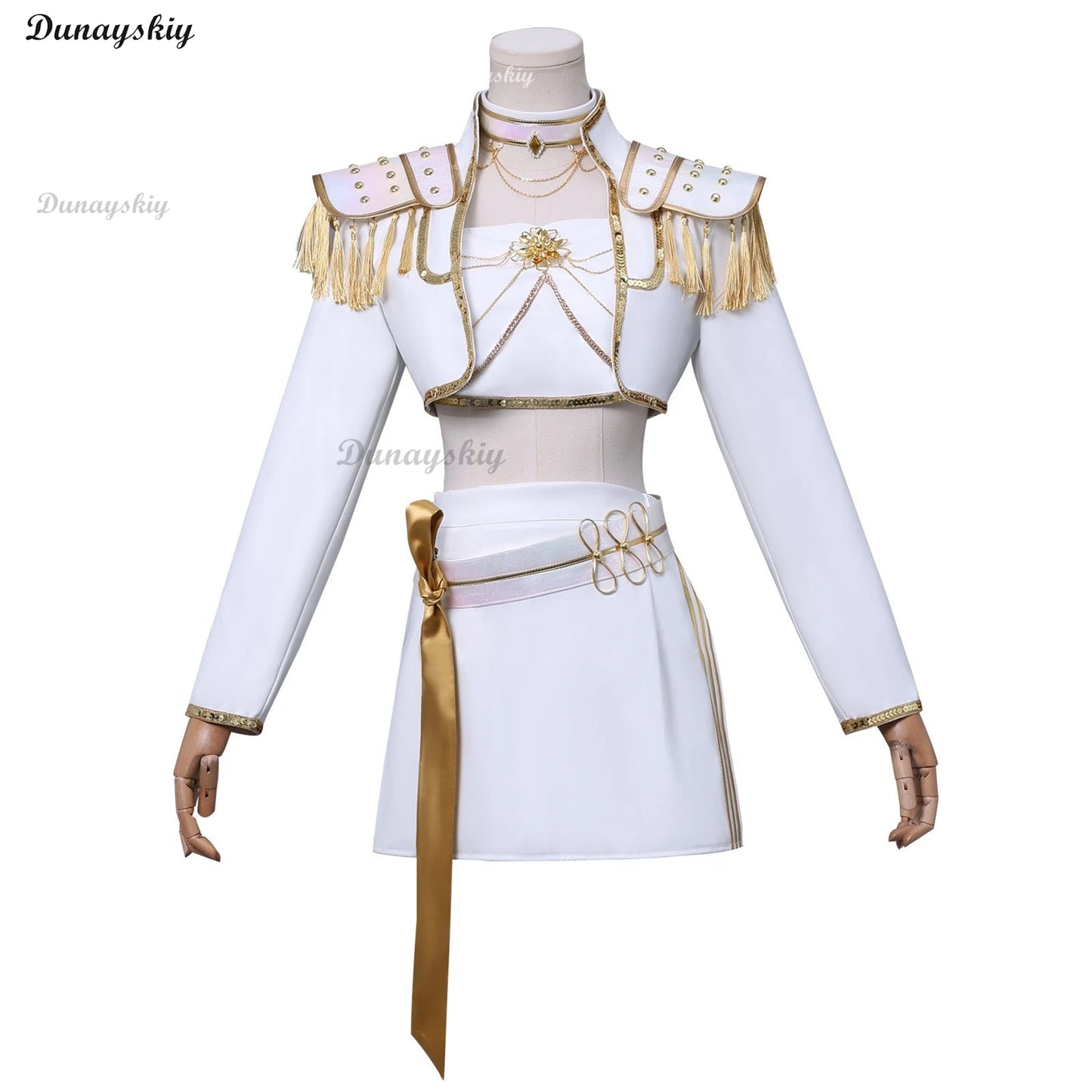 Kpop Demon Hunters Mira Rumi Zoey Heavy Duty Cosplay Costume Wig \ Gothic Futuristic Stage White Performance Outfits Customized