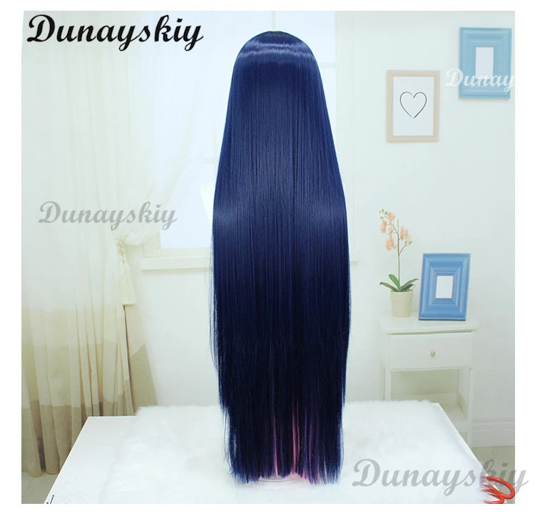 Anime Cosplay Stocking Anarchy Cosplay Wig 100cm/120cm Long Blue Pink Stocking Role Play Wigs Customized