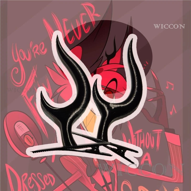 ALASTOR Cosplay Kids Size Hazbbin Anime Cosplay Costume Wig Ears Hotel Accessories Halloween Uniform Men Women Jacket Red Suit