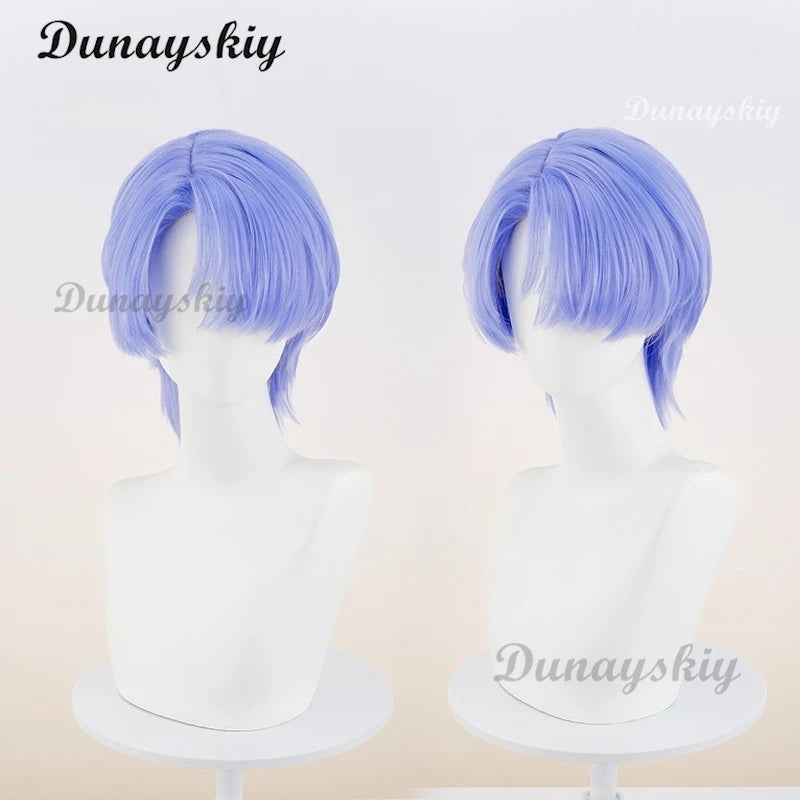 Anime Panty & Stocking Purple Blue Wig With Garterbelt Cosplay Wig New Angel Polyester Polyurethane Brother Halloween Carnival