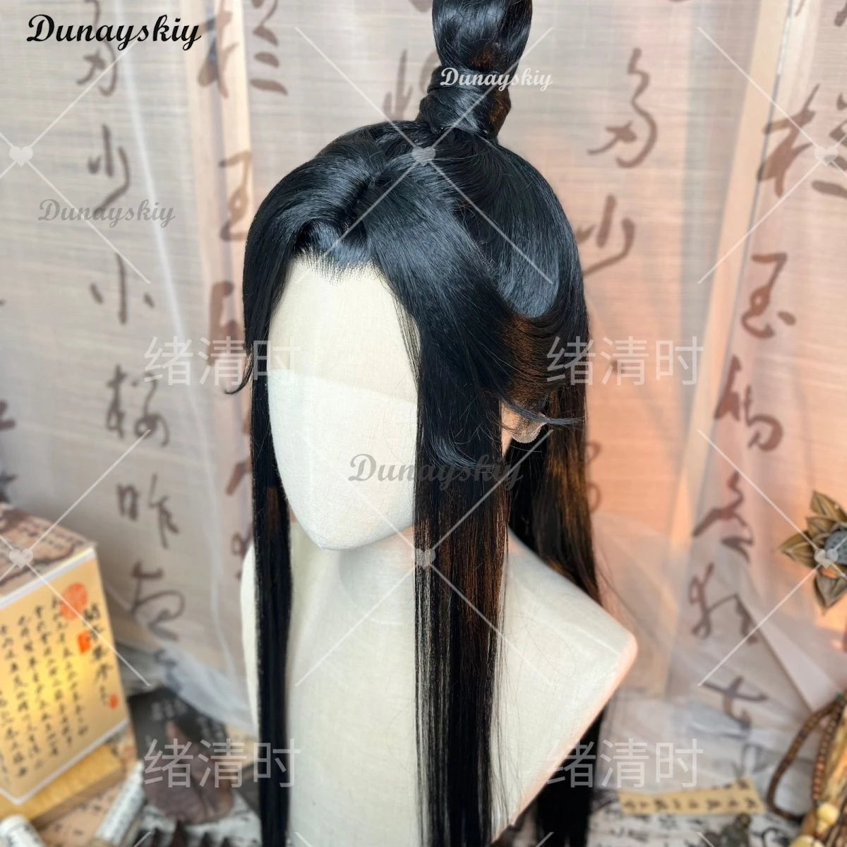 Stylized The Scum Villain’s Self shen qingqiu Cosplay Unisex Luo Binghe Women Anime Halloween Customized Wig Chinese Fan Wig+cap