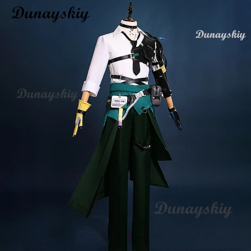 Harumasa Cosplay Costume Wig Zenless Zone Zero Game Uniform Headband Choker Props Section 6 Halloween Party for Women Men