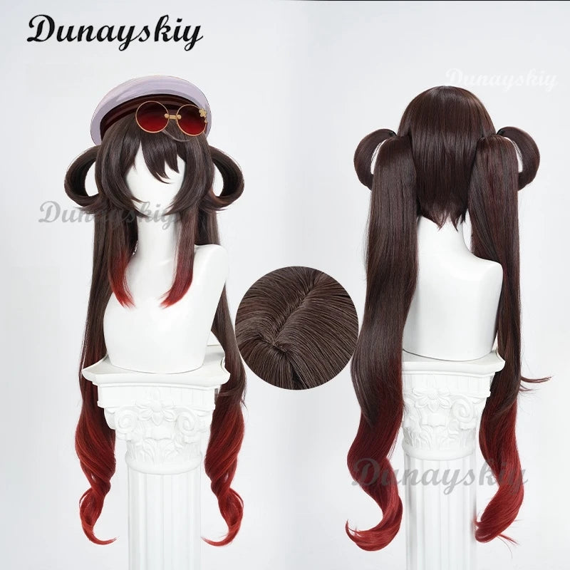 Genshin Impact Hutao New Skin Cosplay 2025 Genshin Lantern Rite Hu Tao Outfit Long Wig Halloween Xmas Cosplay Costume for Girls