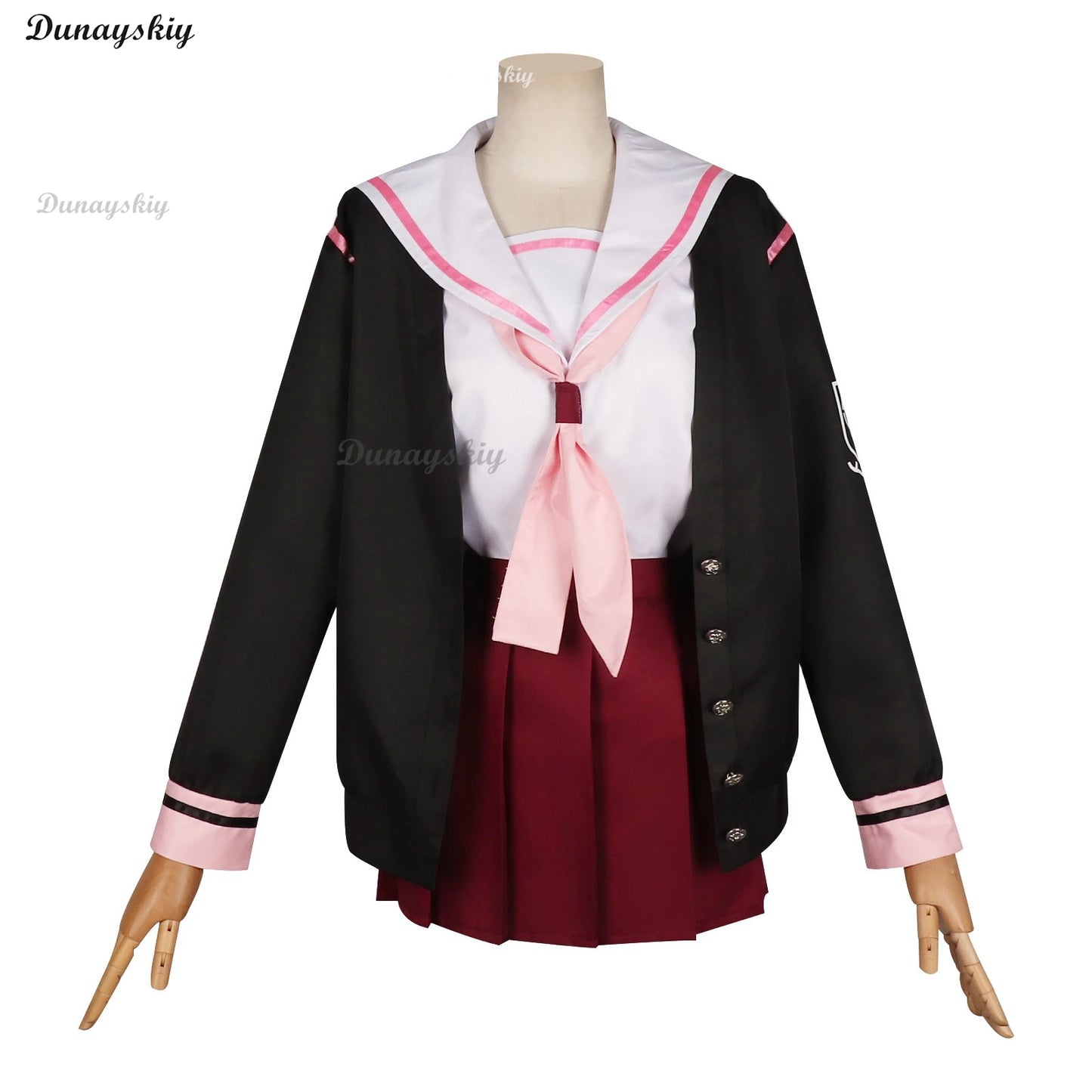 Blue Archive Shimoe Koharu Cosplay Costume Sailor Uniform Suit With Hat Wing Women Girl Halloween Party Outfit Headwear Halo Wig