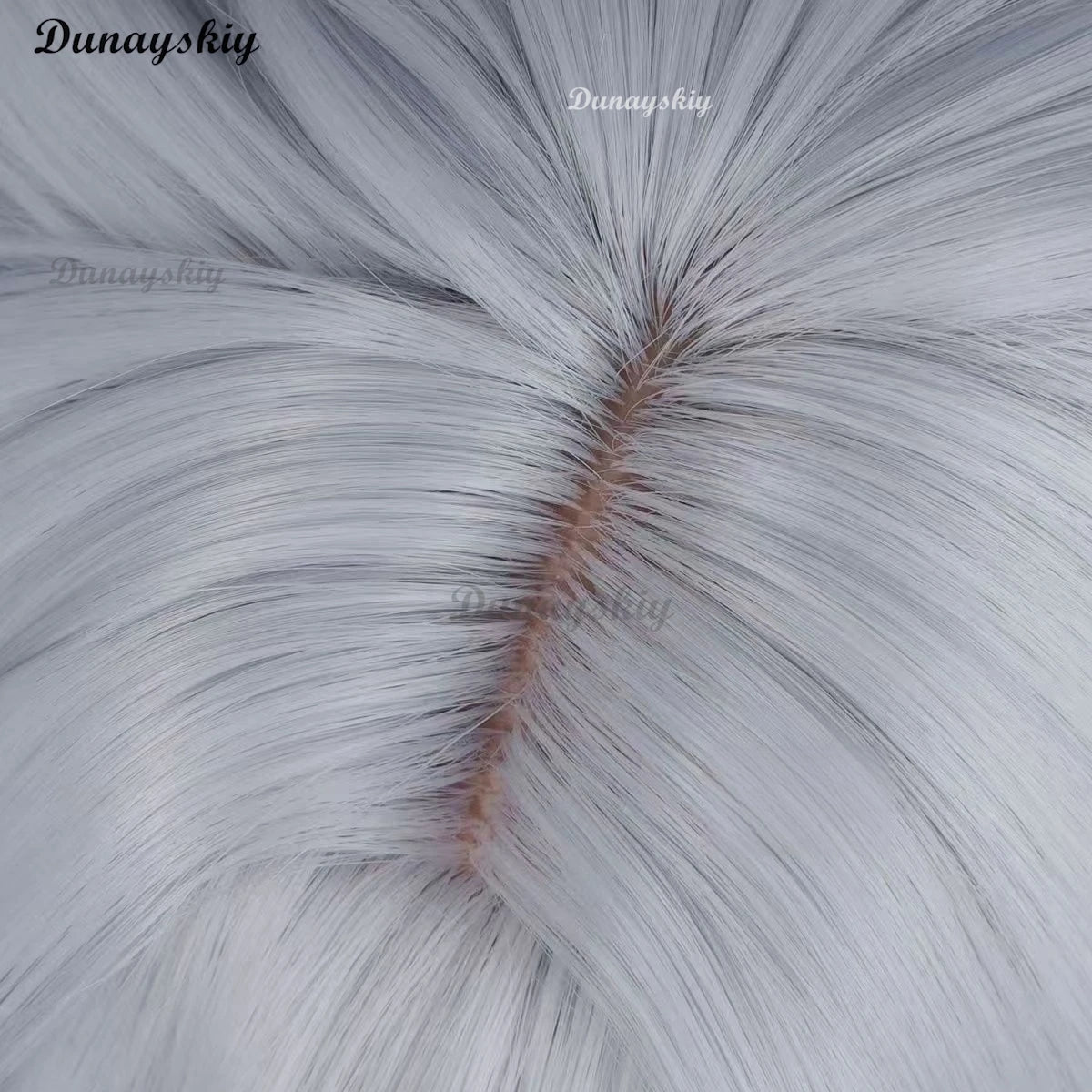 Cerydra Cosplay Wig Honkai Star Rail Blue Gradient Long Silver Gray Straight Hair Blunt with Bangs Wigs For Women Girls Carnival