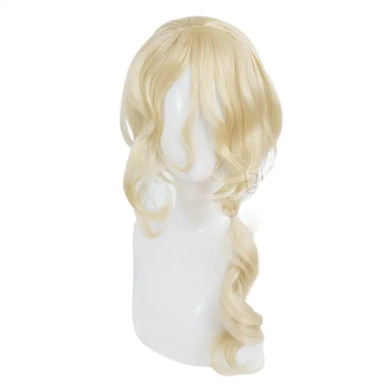 Anime Mononoke Cosplay Medicine Seller Kusuriuri Cosplay Wig Props Elf Ear Headscarf Cosplay Full Set