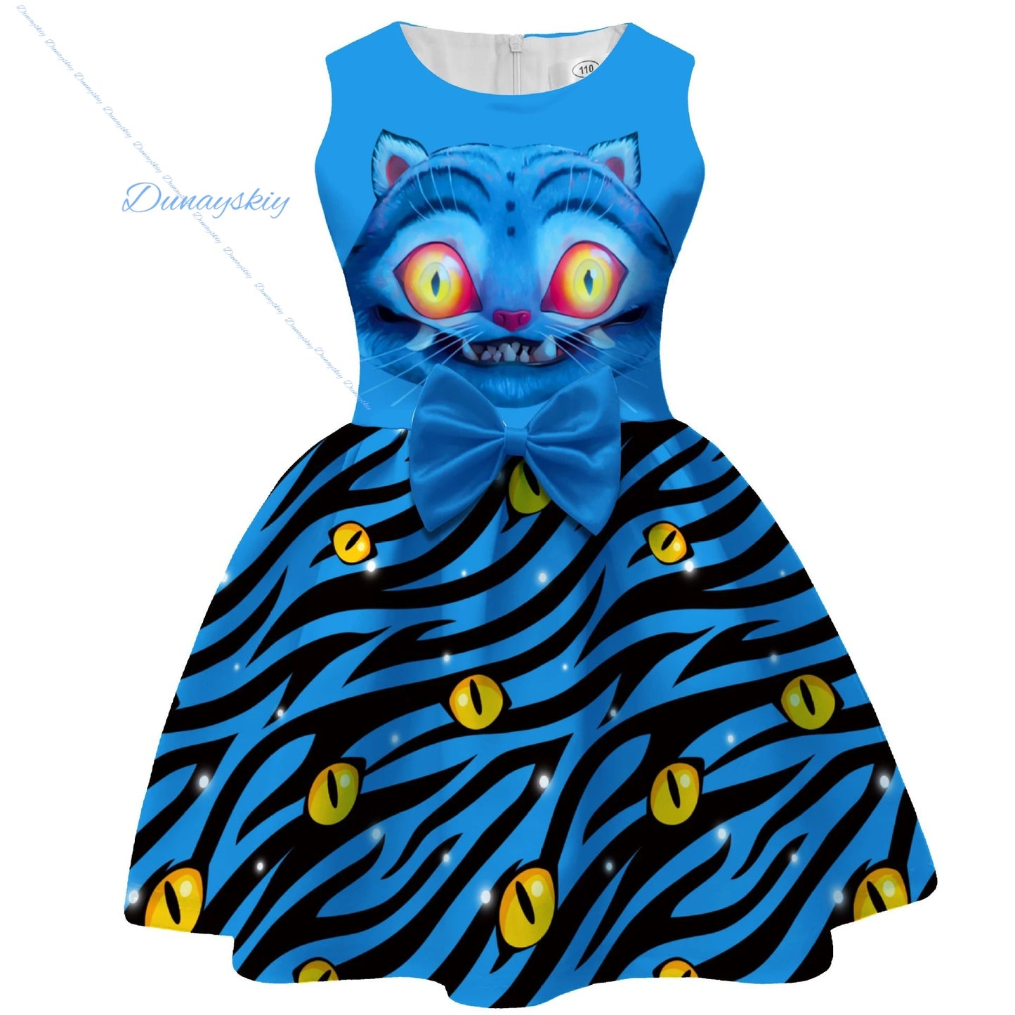 Children Kpop Demon Tiger Cosplay Costume for Girl Halloween Movie K-Pop Group Elf Role Play Flying Sleeve Dress