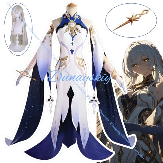 Game Genshin Impact Istaroth Cosplay Costume Wig Ruler of Time Istaroth Outfit Soberana del Tiempo Role Play For Hallowmas Party