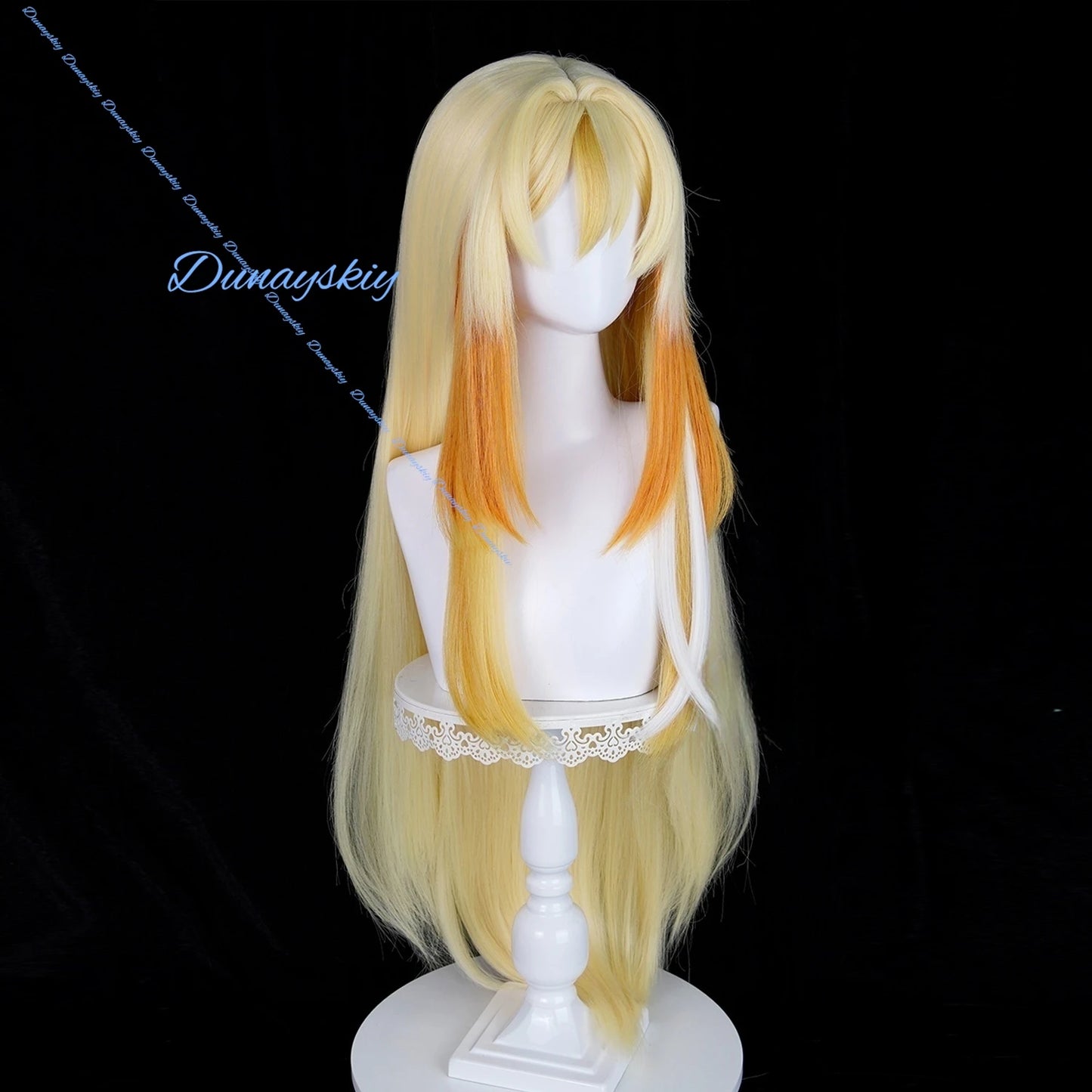 Game Genshin Impact Rhinedottir Cosplay Wig The Shades of Heavenly Principles Hair For Women Men Halloween Party Props Accessory