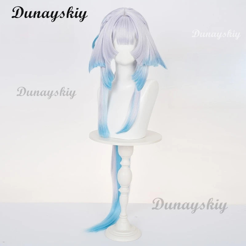 Game Honkai Star Rail Cerydra Cosplay Wig Gradient Color Matching Hair For Women Men Halloween Carnival Party Props