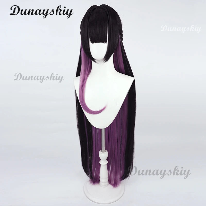 NIKKE Goddess of Victory Mihara Cosplay Wig Earrings Long Straight Women Hair Heat Resistant Synthetic Hair