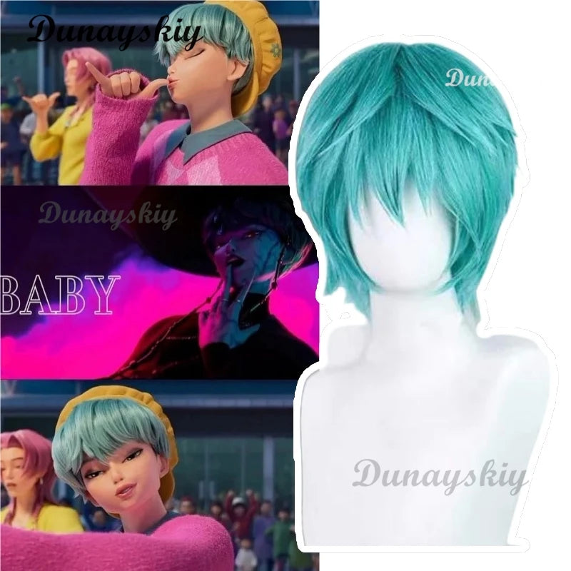 Anime Kpop Demon Zoey Hunters Cosplay Rumi Superstar Mira Cosplay Wig Huntrix Girl Group Wig Baby Women Hallowen Party Roleplay