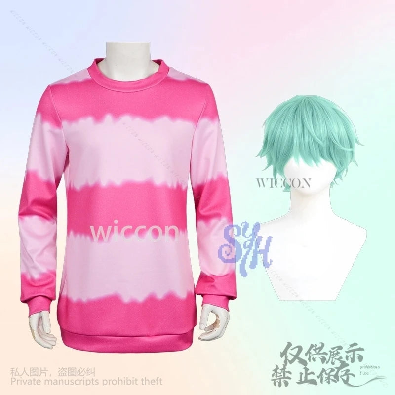 Saja Boys Baby Cosplay Costume Loose Anime Kpop Demon Round Neck Sweatshirt Long Sleeve Kawaii Y2k Uniform Wigs Halloween Party