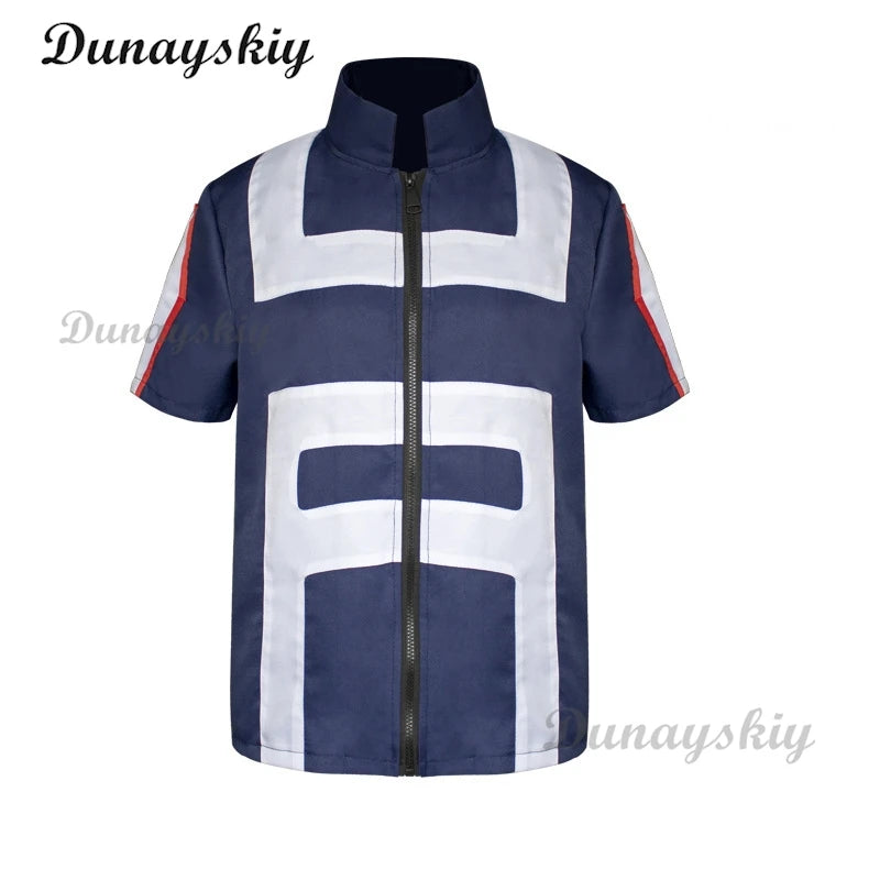 Anime My Hero Costume Academia Men Gym School Uniform For Baku No Hero Bakugou Katsuki /Todoroki Halloween Cosplay Carnival Suit