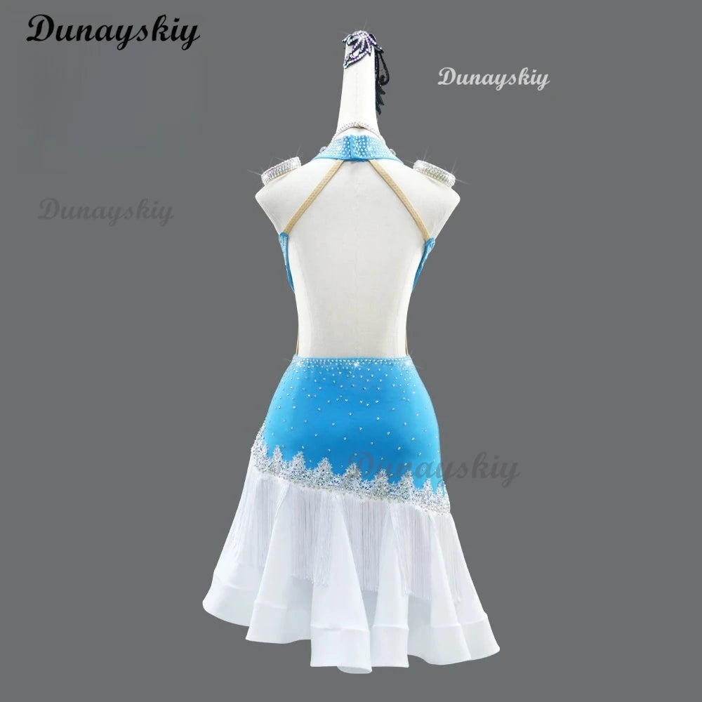Latin Dance Cosplay Dress Women Samba Competition Costume Stage Clothes Girl Dancewear Female Parties Practice Prom Party Suit