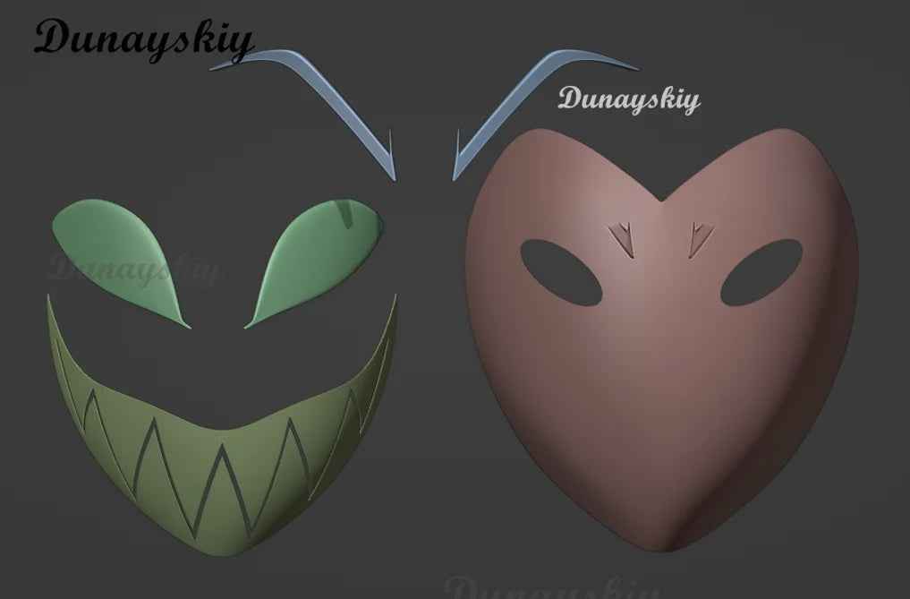 Hazbin Adam Cosplay Anime Hotel First Man Angel Halo Mask Cosplay Halloween Party Adult Men